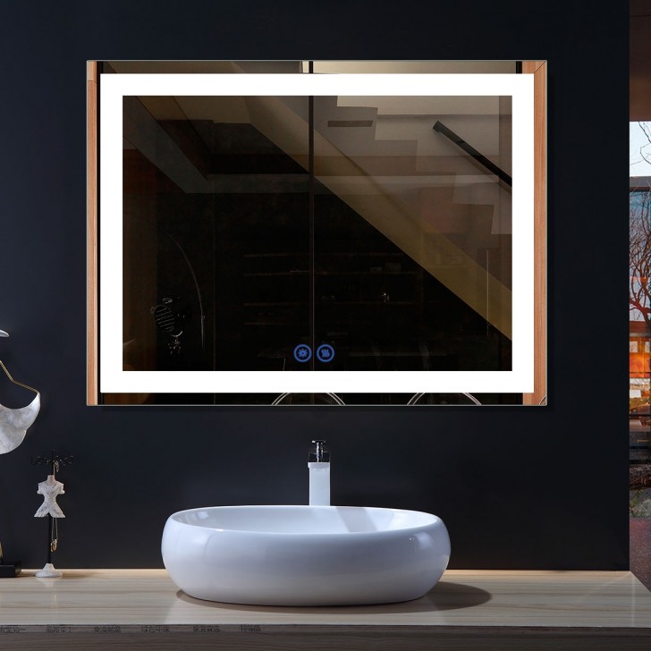 Decoraport 48 X 36 Inch Led Bathroom, Led Bathroom Mirror With Bluetooth Speaker