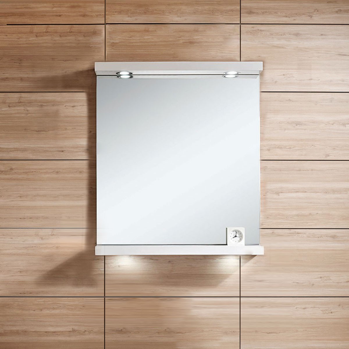 28 x 31 In. Bathroom Vanity Mirror and Lamp (DK-606800-M)