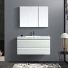 40 In. Wall Mount Vanity Set with Mirror (ZRW1002WH-SET)