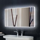 DECORAPORT 60 x 36 Inch LED Bathroom Mirror with Touch Button,Anti Fog, Dimmable, Bluetooth Speakers, Vertical & Horizontal Mount (D421-6036A)