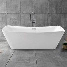 67 In Pure White Acrylic Freestanding Bathtub (DK-PW-4777)