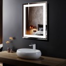 DECORAPORT 24 x 32 Inch LED Bathroom Mirror with Touch Button, Anti Fog, Dimmable, Vertical & Horizontal Mount (D214-2432)