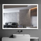DECORAPORT 40 x 28 Inch LED Bathroom Mirror/Dress Mirror with Touch Button, Anti Fog, Dimmable, Vertical & Horizontal Mount (D110-4028)