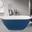 67 Inch Acrylic Freestanding Bathtub in Victoria Blue (K123775B)
