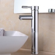 Decoraport Modern Style Basin&Sink Faucet - Brass with Chrome Finish (5520G)
