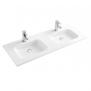 White Rectangle Ceramic Bathroom Vanity Basin (CL-4108D-120)