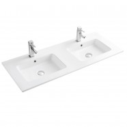 White Rectangle Ceramic Bathroom Vanity Basin (CL-4106D-120)