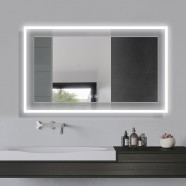 DECORAPORT 60 x 36 Inch LED Bathroom Mirror with Touch Button, Anti Fog, Dimmable, Bluetooth Speakers, Vertical & Horizontal Mount (D321-6036A)