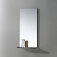 16 x 32 In. Bathroom Mirror with Shelf (MS400B-M)