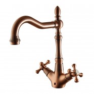 Decoraport Classic Style Basin&Sink Faucet - Single Hole Double Lever (M182B)