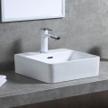 Matte White Rectangle Ceramic Above Counter Basin (CL-1275YD)