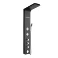 Thermostatic Black Frosted Shower Panel System - Stainless Steel (LYB-5573)