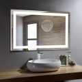 DECORAPORT 40 x 28 Inch LED Bathroom Mirror/Dress Mirror with Touch Button, Anti Fog, Dimmable, Vertical & Horizontal Mount (D210-4028)