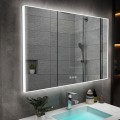 DECORAPORT 28 x 20 Inch LED Bathroom Mirror with Touch Button, Tri-Color Lights, Anti-fog, Dimmable, Vertical & Horizontal Mount (D416-2820B)