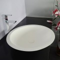 White Artificial Stone Above Counter Bathroom Vessel Sink (DK-HB9004)