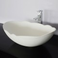 White Artificial Stone Above Counter Bathroom Vessel Sink (DK-HB9040)