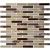 12 in. x 12 in. Glass/Stone Blend Strip Mosaic Tile - 8mm Thickness (AD806026)