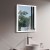 DECORAPORT 24 x 32 Inch LED Bathroom Mirror with Touch Button, Anti Fog, Dimmable, Cold & Warm Light, Vertical & Horizontal Mount (D123-2432B)