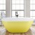 67 Inch Acrylic Freestanding Bathtub in Lemon Yellow (K123775L)