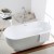 65 In Pure White Acrylic Seamless Freestanding Bathtub (DK-PW-11672)