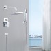 Bathroom Single Handle Shower Faucet - Brass with Chrome Finish (86H15-CHR-SB)