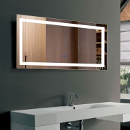 DECORAPORT 40 x 24 Inch LED Bathroom Mirror with Touch Button, Anti Fog, Dimmable, Vertical & Horizontal Mount (CT11-4024)